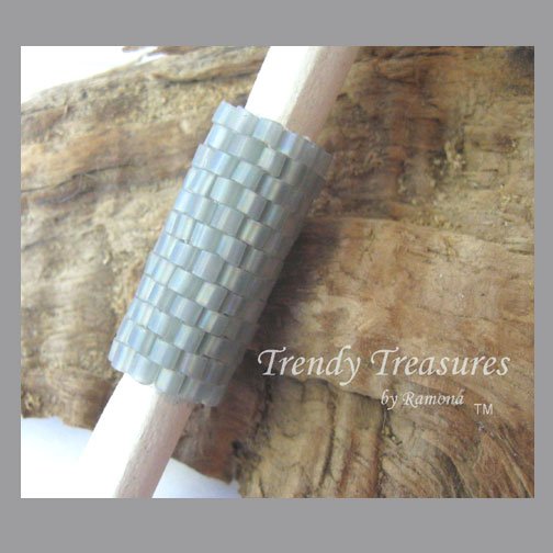 Dull-Metal Gray Color, Dreadlock Sleeve, Dread Bead, #TrendyTreasuresByRamona