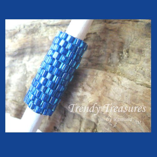 Deep Ocean Blue, Dreadlock Sleeve, Dread Bead,#TrendyTreasuresByRamona