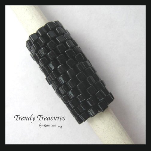 Opaque Black, Dreadlock Sleeve, Dread Bead, Braid Bead,#TrendyTreasuresByRamona