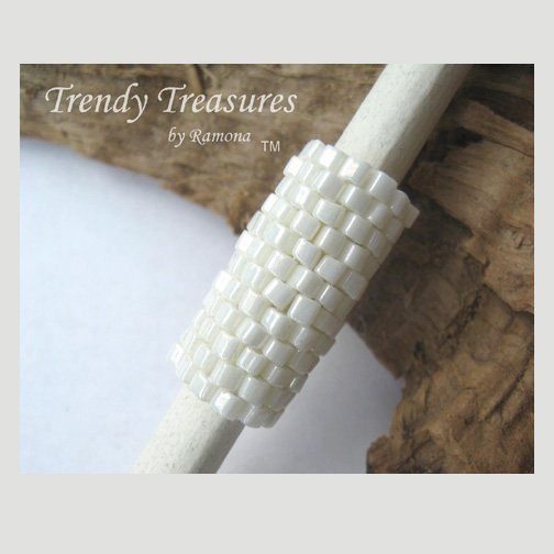 Ecru White, Dreadlock Sleeve, Dread Bead, Braid Bead,#TrendyTreasuresByRamona