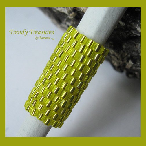 Bright Lemon Yellow,Dreadlock Sleeve, Dread Bead,Braid Bead,#TrendyTreasuresByRamona
