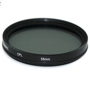 55mm Circular Polarizing C-PL PL-CIR CPL Lens Filter