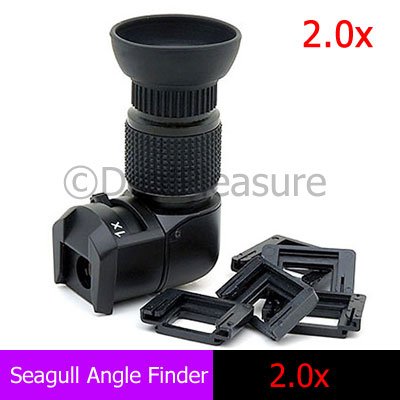 Seagull 1-2.0X Right Angle Finder Viewfinder for Digital SLR Camera Canon Nikon Pentax