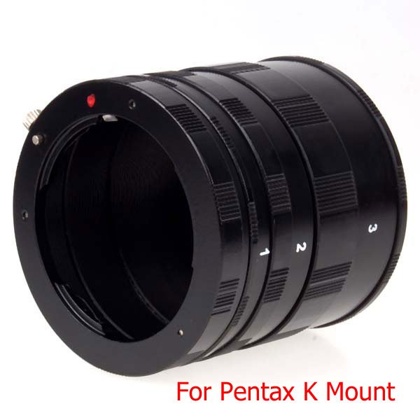Macro Extension Tube Ring Set for Pentax K-x K-7 K-m K2000 K200D K20D