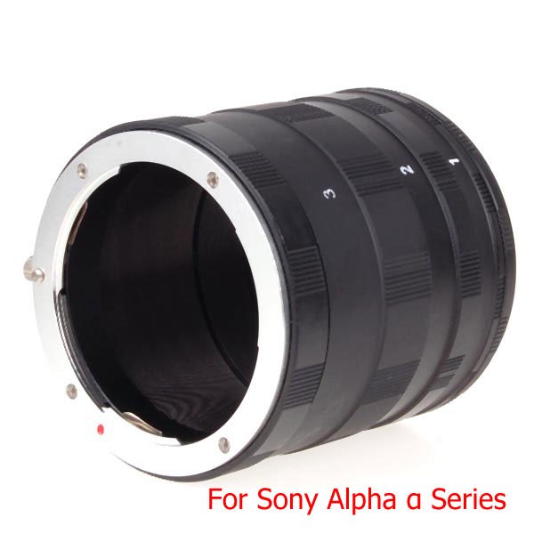 Macro Extension Tube Ring Set for SONY DSLR a α Series A33 A55 A580