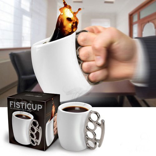 FISTICUP Knockout Cup Office Home Drink Water Tea Coffee Mug