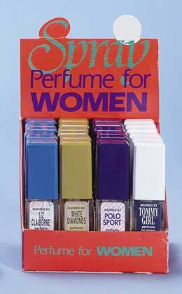 Lady's Spray Perfume On Display 24ct