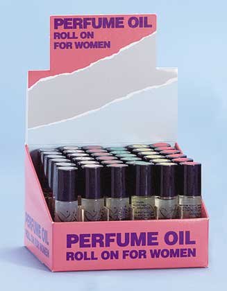 Lady's Perfume Oil Roll On Display 36ct