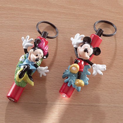 Mickey and Minnie Mouse Keychain Lights 6ct