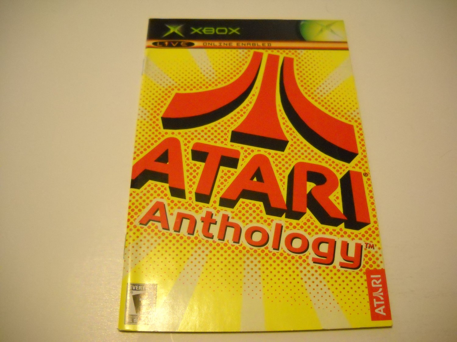 Manual ONLY ~ for Atari Anthology Xbox