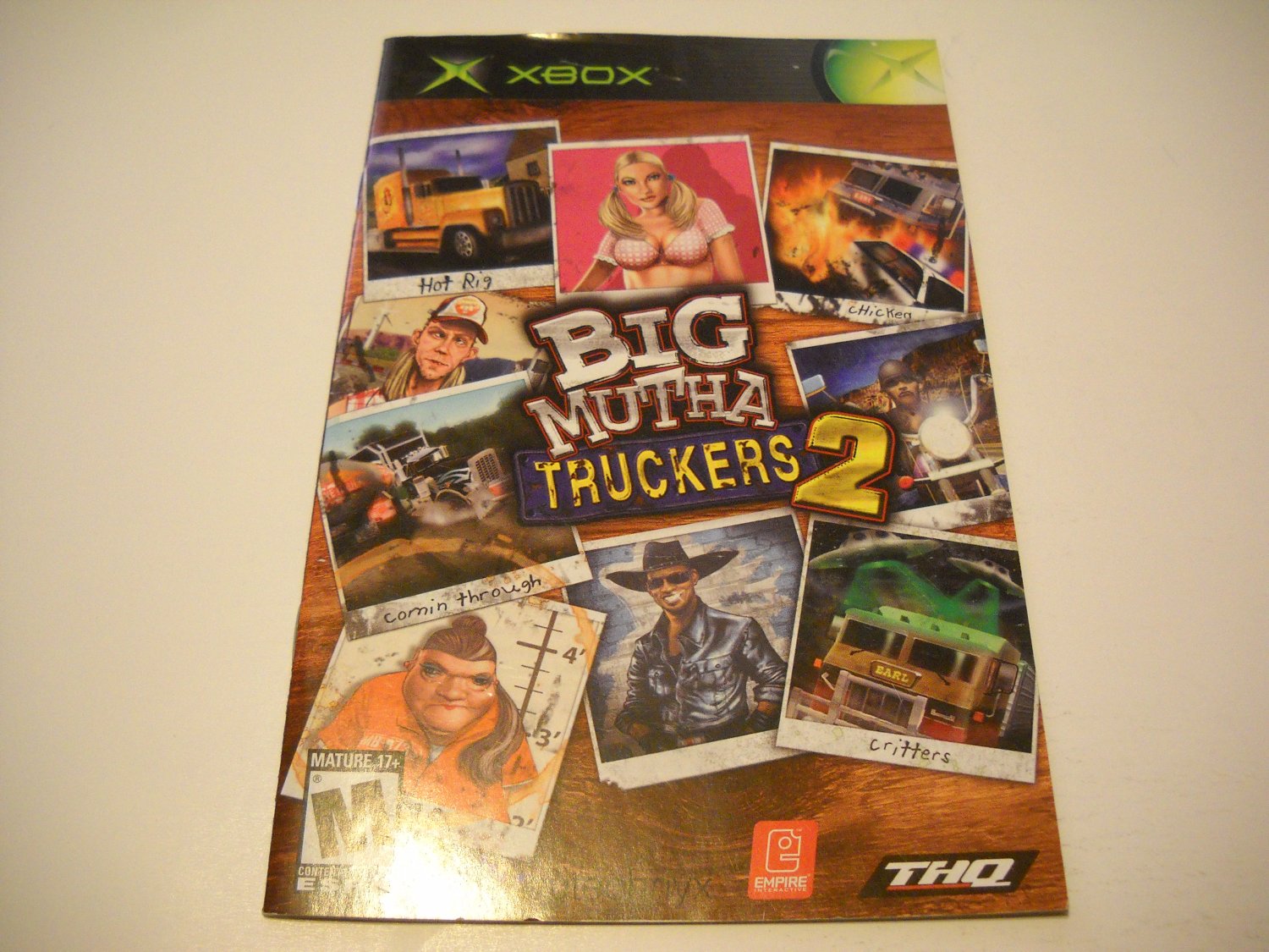 Manual ONLY ~ for Big Mutha Truckers 2 Xbox