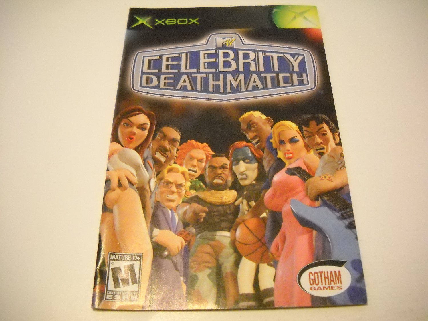 Manual ONLY ~ for MTV Celebrity Deathmatch Xbox