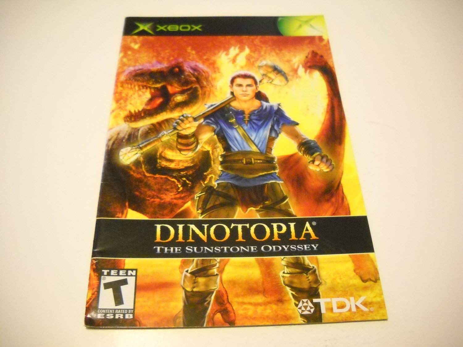 Manual ONLY ~ for Dinotopia The Sunstone Odyssey Xbox