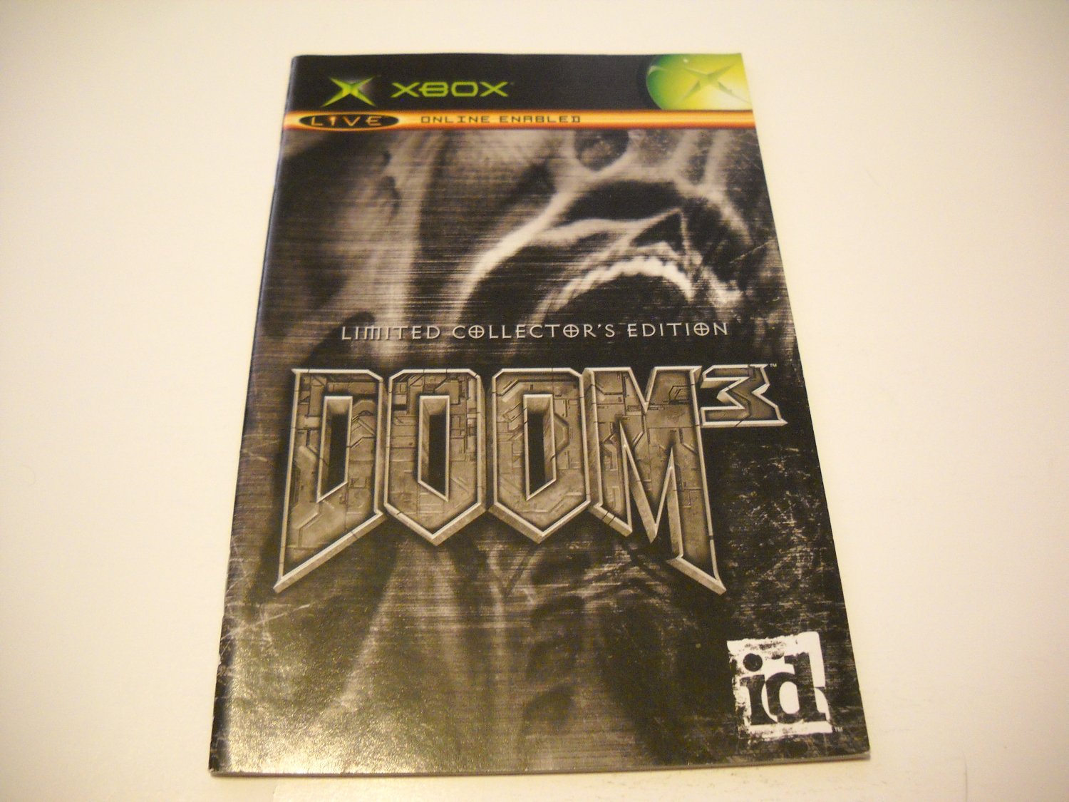 Manual ONLY ~ for Doom 3 Limited Collectors Edition Xbox