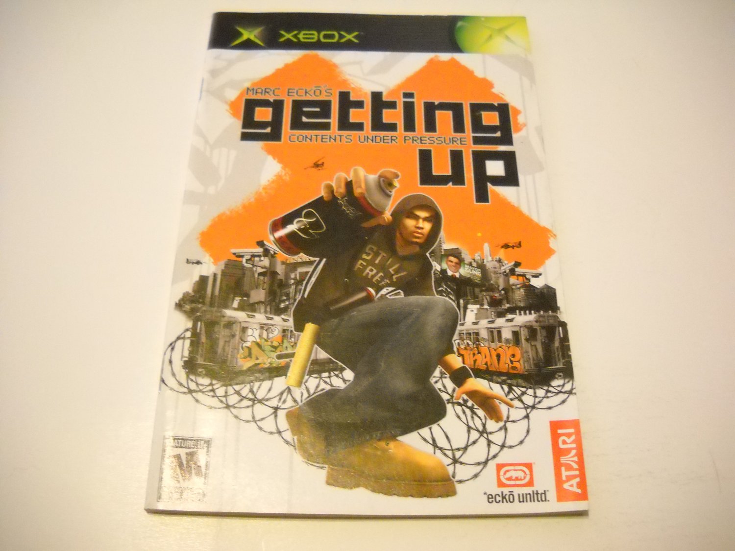 Manual ONLY ~ for Marc Ecko's Getting Up Xbox