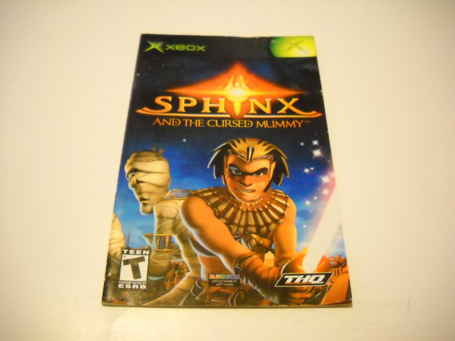 Manual ONLY ~ for Sphinx and the Cursed Mummy Xbox