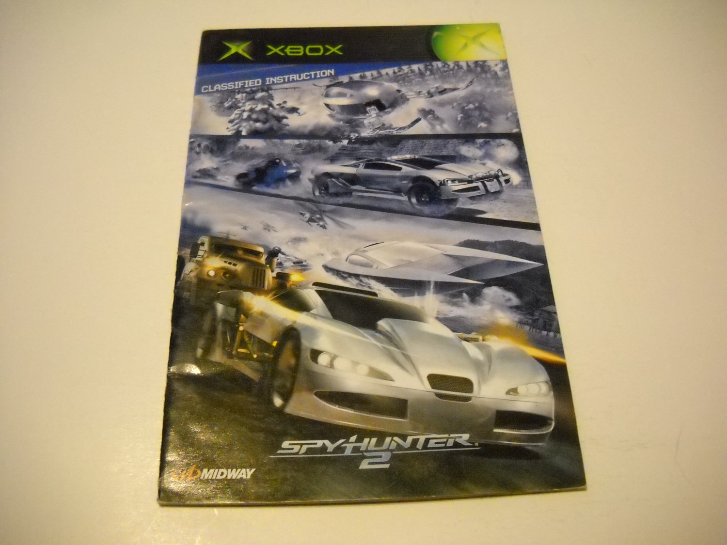 Manual ONLY ~ for Spyhunter 2 Classified Instructions Xbox