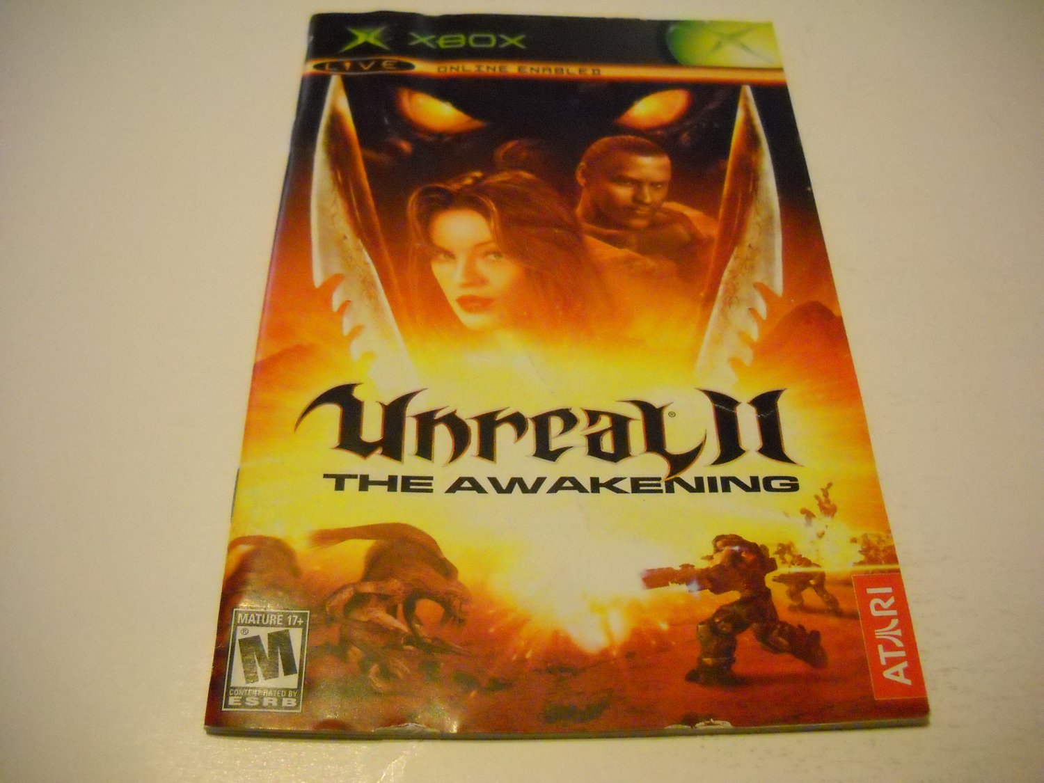 Manual ONLY ~ for Unreal II The Awakening Xbox