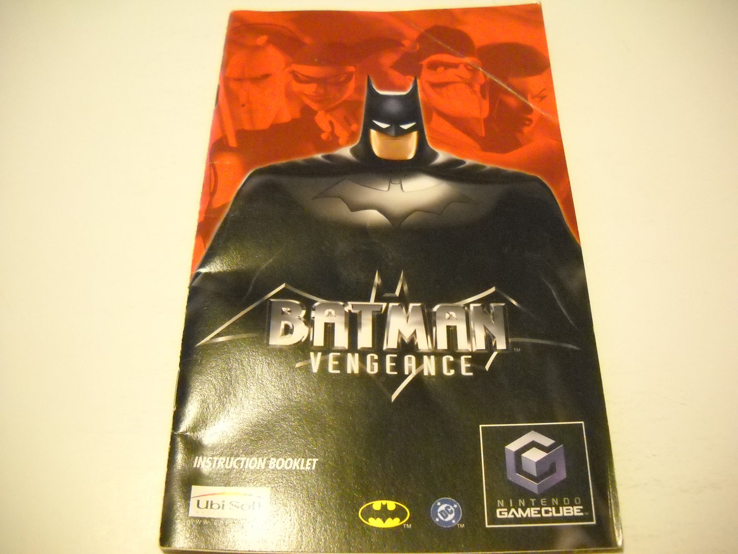 Manual ONLY ~ for Batman Vengance Gamecube