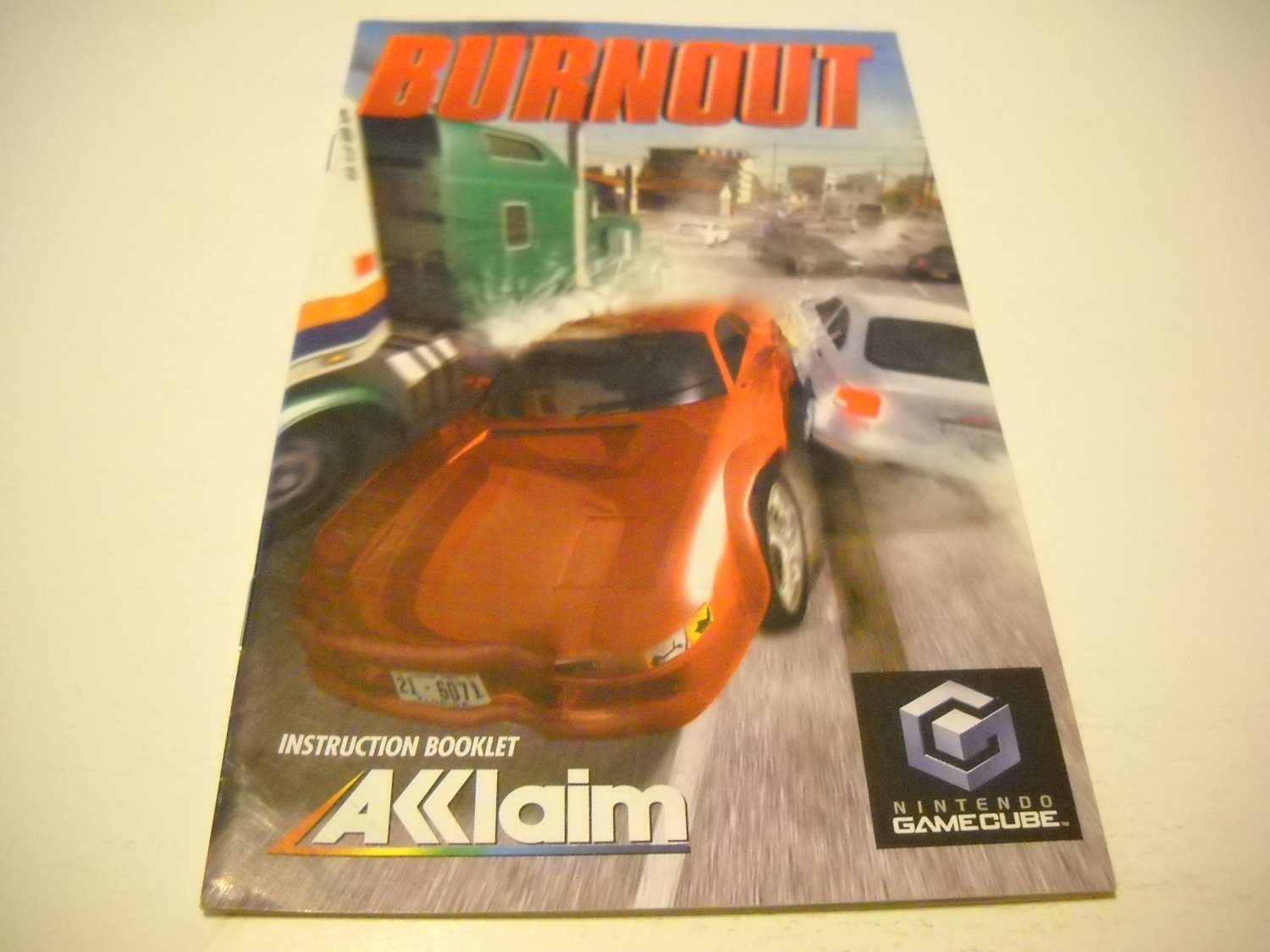 Manual ONLY ~ for Burnout Gamecube