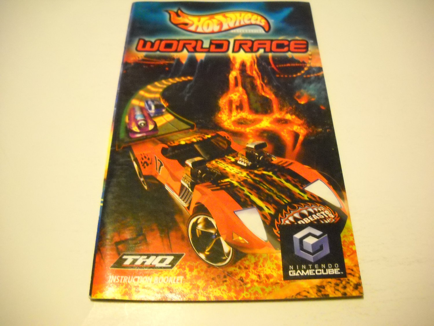 Manual ONLY ~ for Hot Wheels World Race Gamecube
