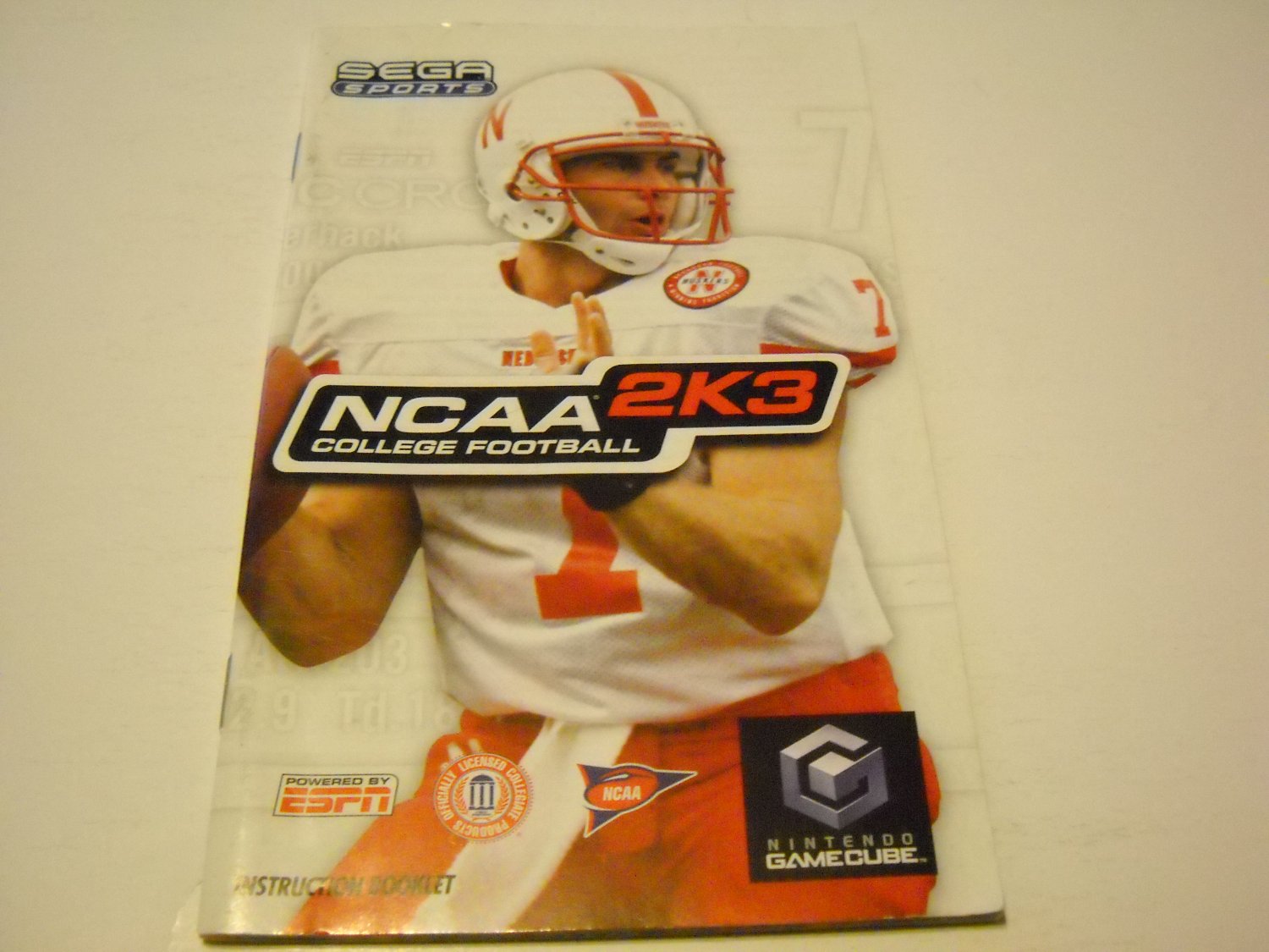 Manual ONLY ~ for NCAA College Football 2K3 Gamecube