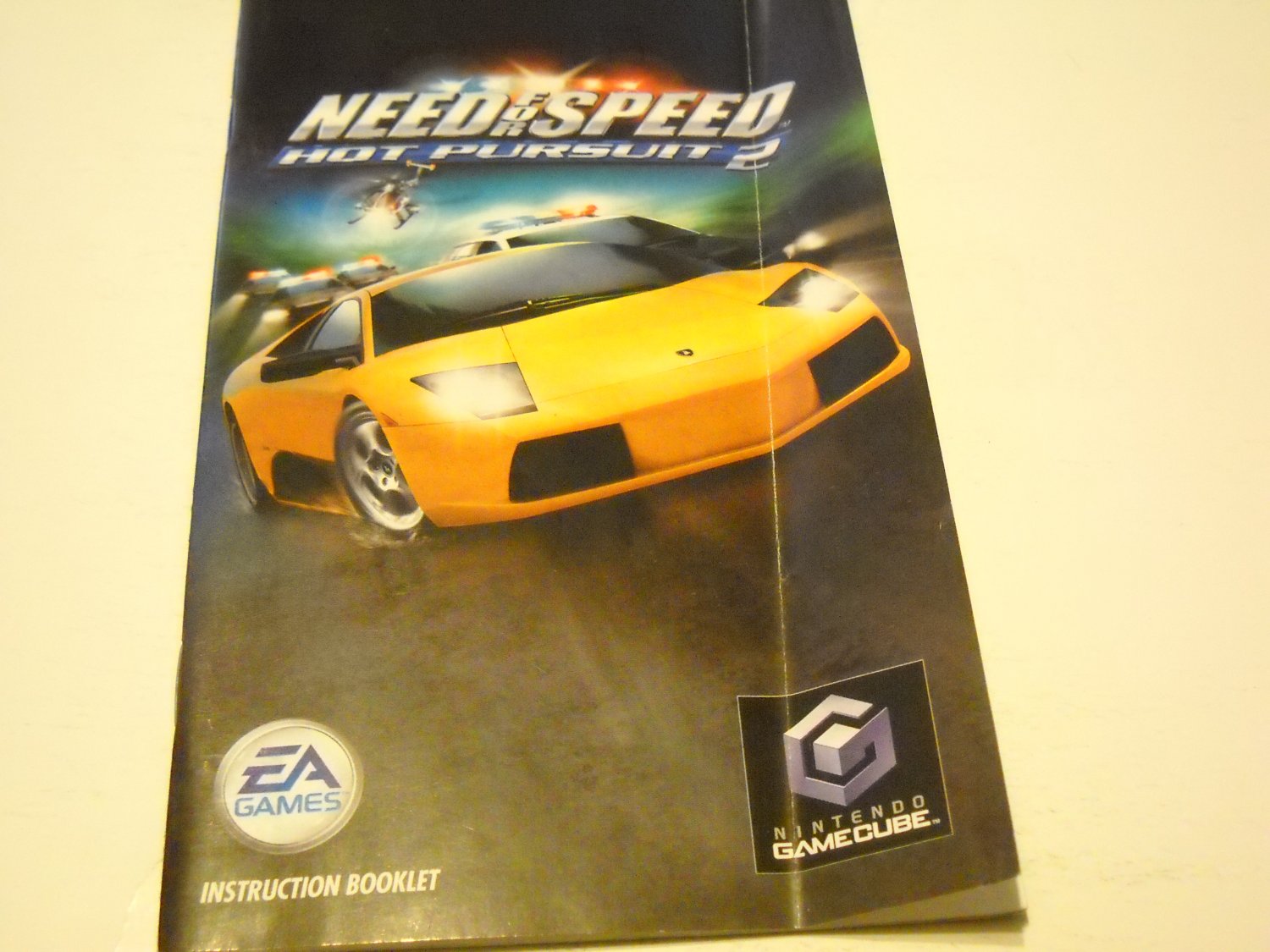Manual ONLY ~ for Need for Speed Hot Pursuit 2 Gamecube