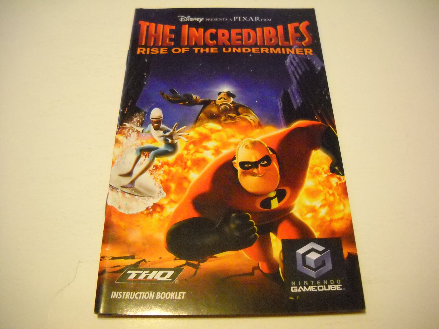 Manual ONLY ~ for The Incredibles Gamecube