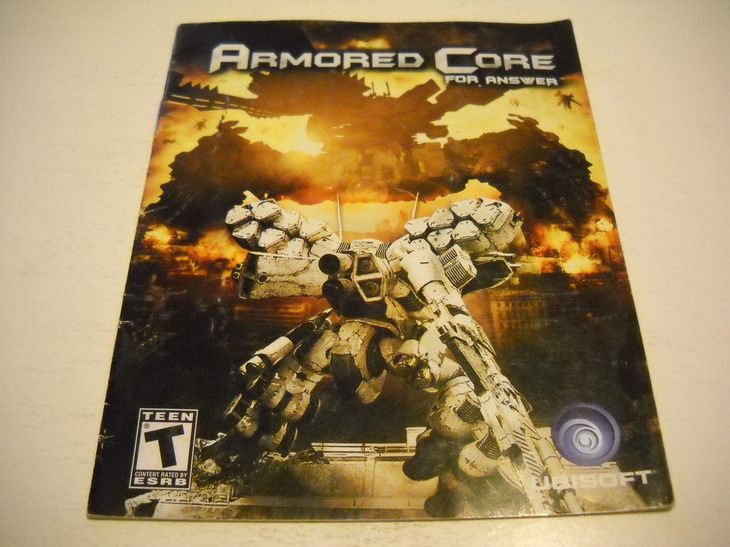 Manual ONLY ~ for Armored Core for Answers , PS3