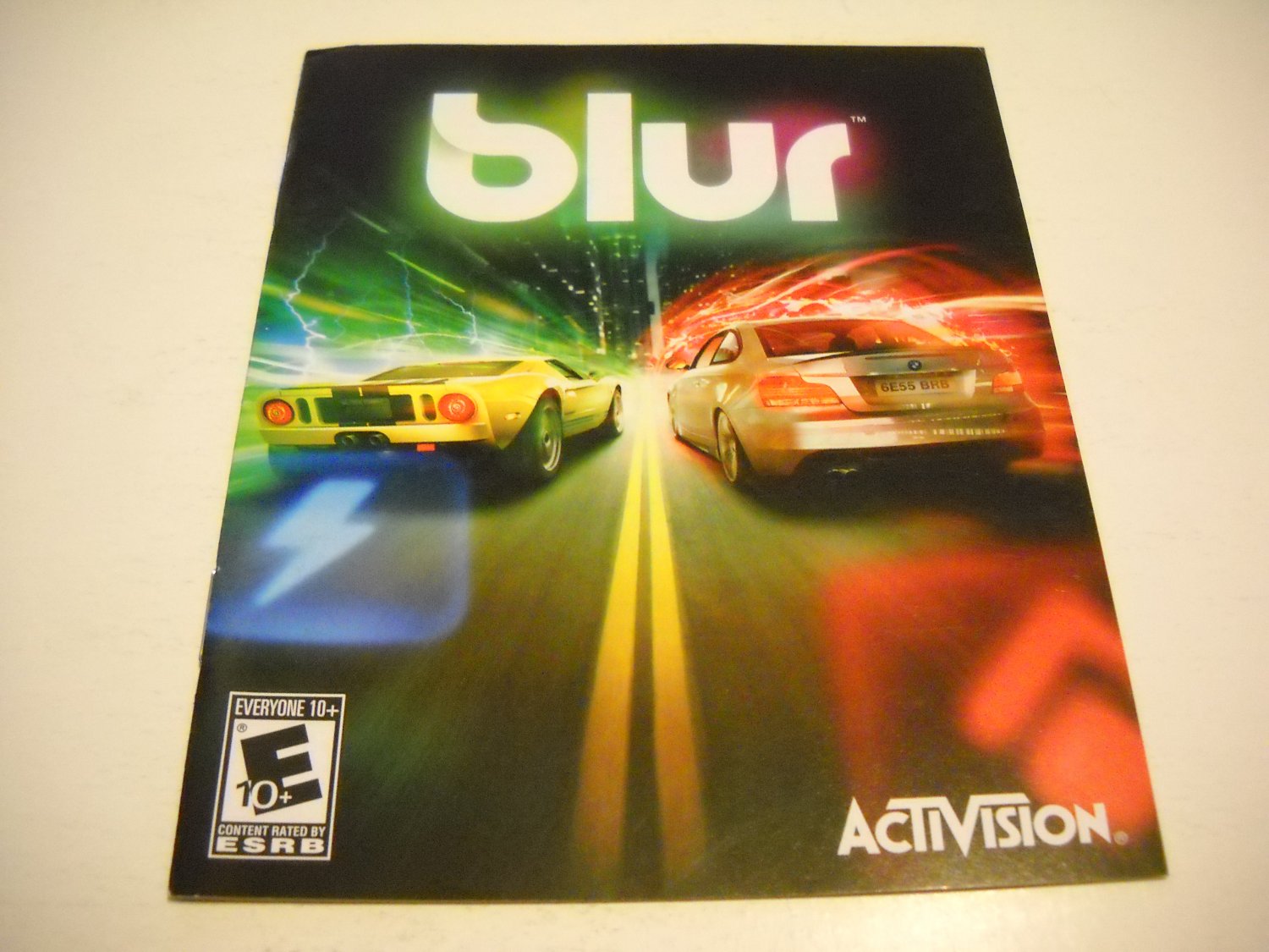 Manual ONLY ~ for Blur , PS3