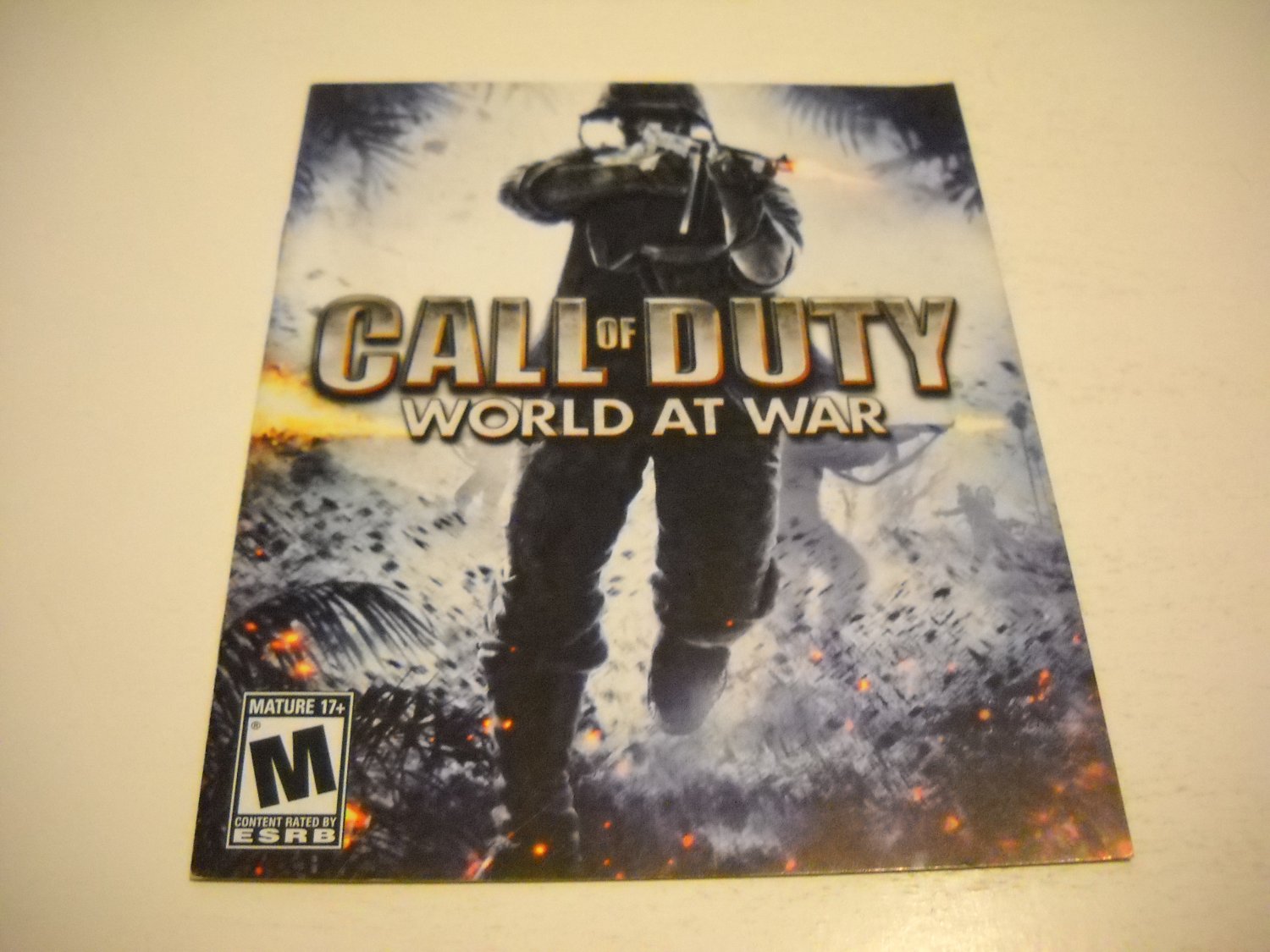 Manual ONLY ~ for Call of Duty World at War , PS3