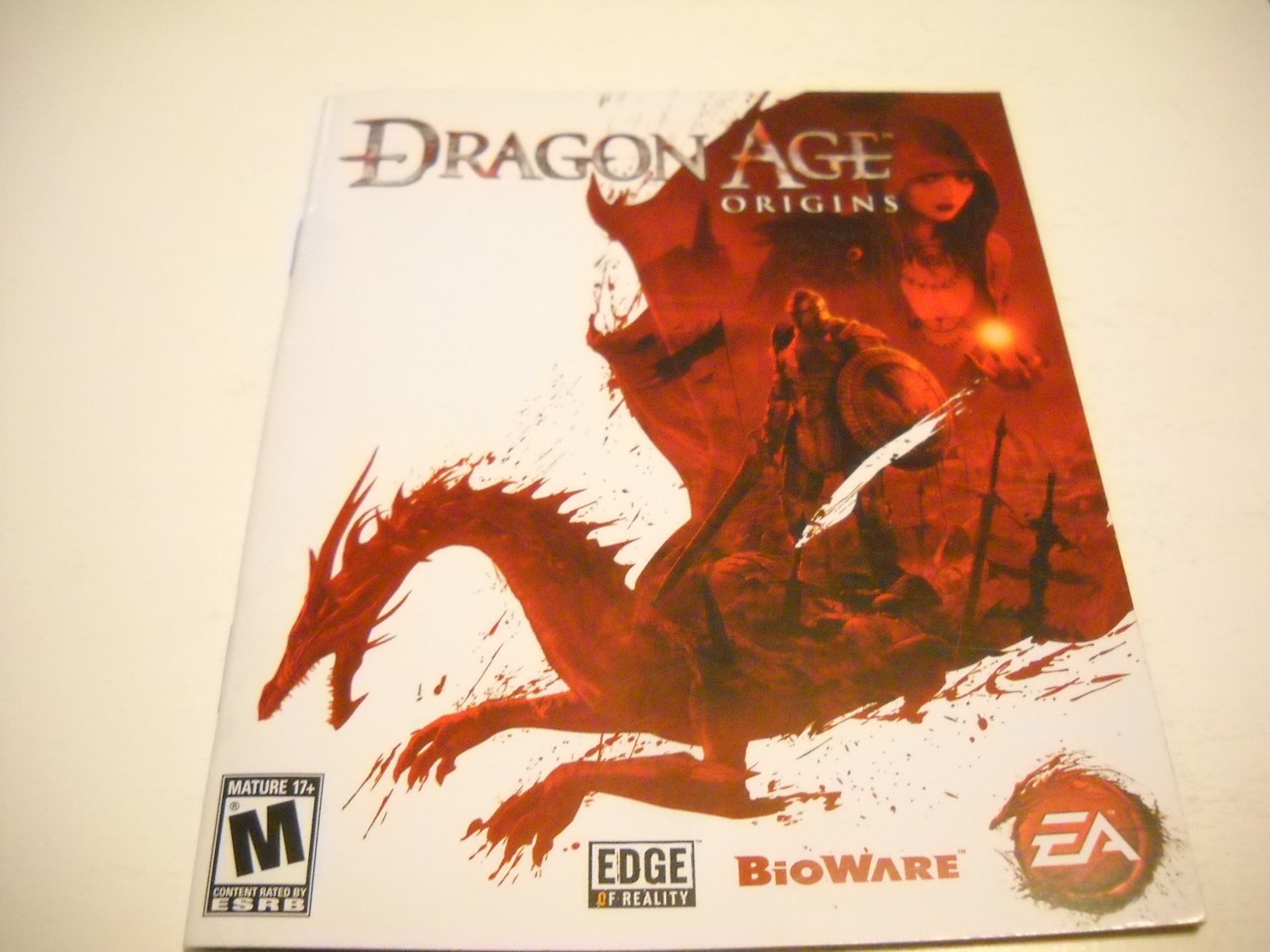Manual ONLY ~ for Dragon Age Origins , PS3