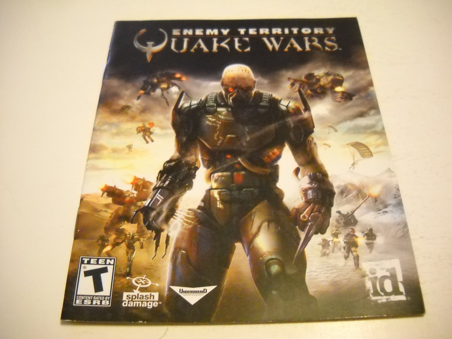 Manual ONLY ~ for Enemy Territory Quake Wars , PS3