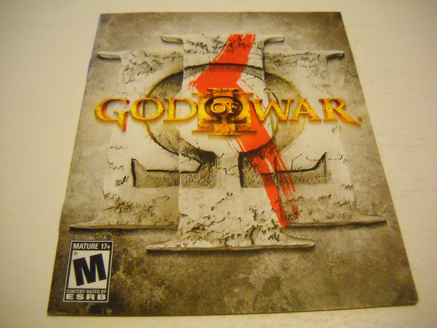 Manual ONLY ~ for God of War III / 3 , PS3