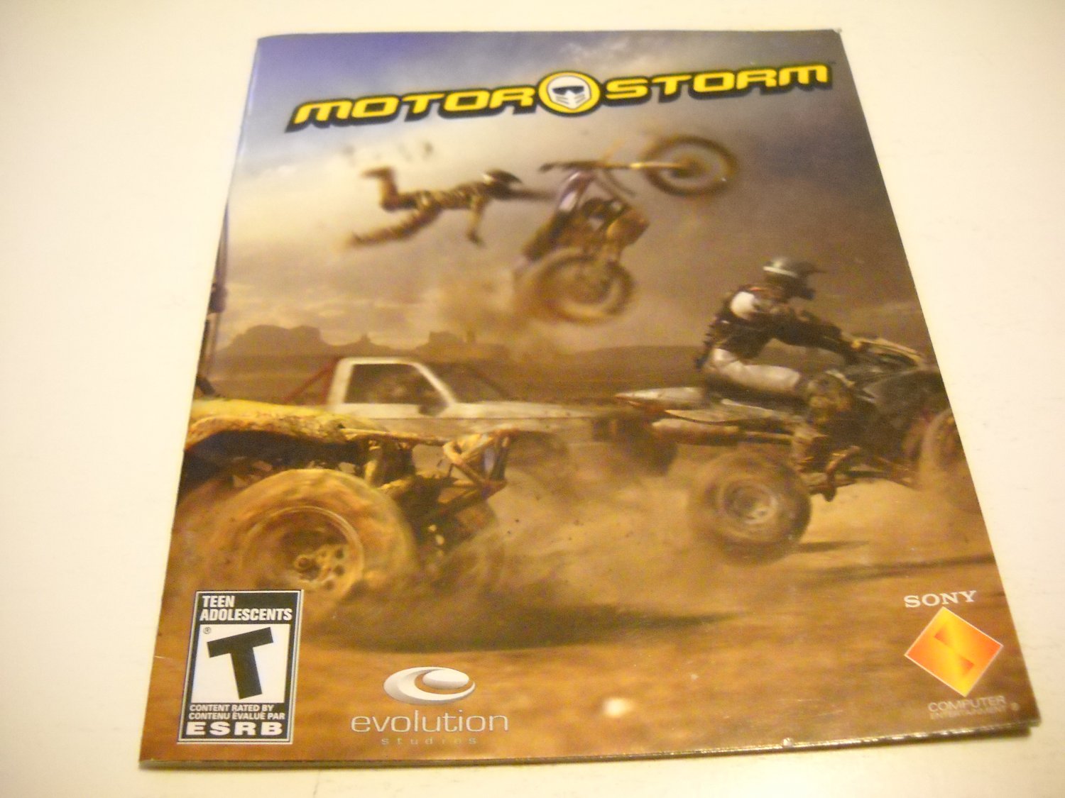 Manual ONLY ~ for Motor Storm in French , PS3
