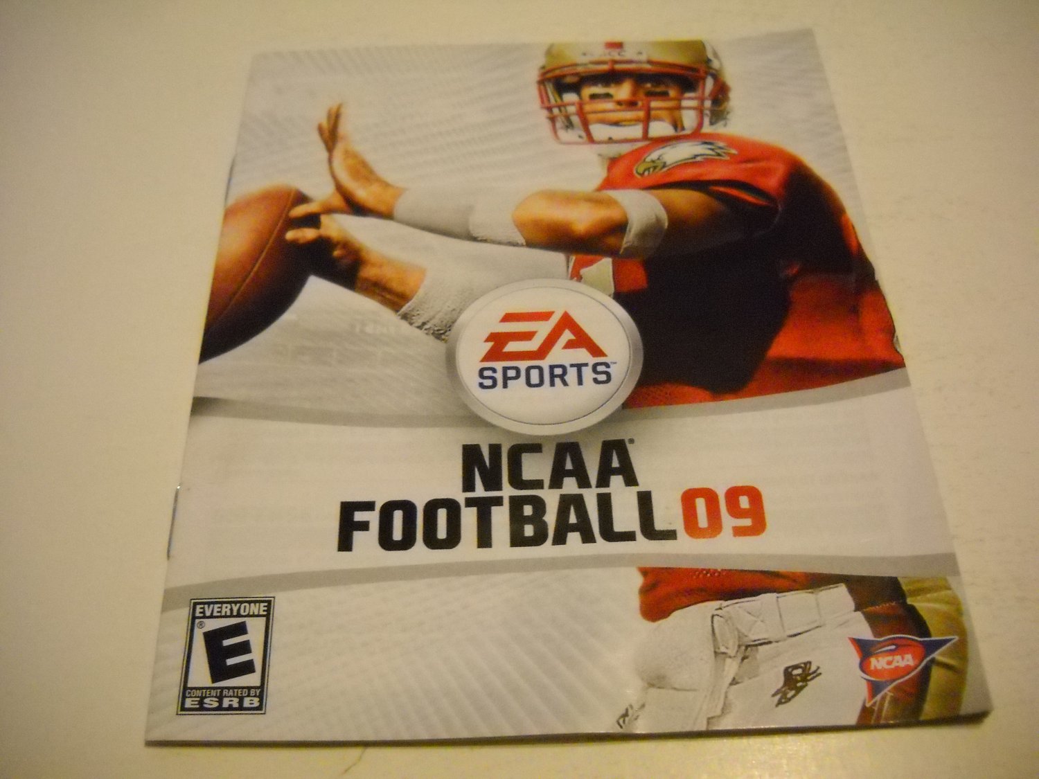 Manual ONLY ~ for NCAA Football 09 , PS3