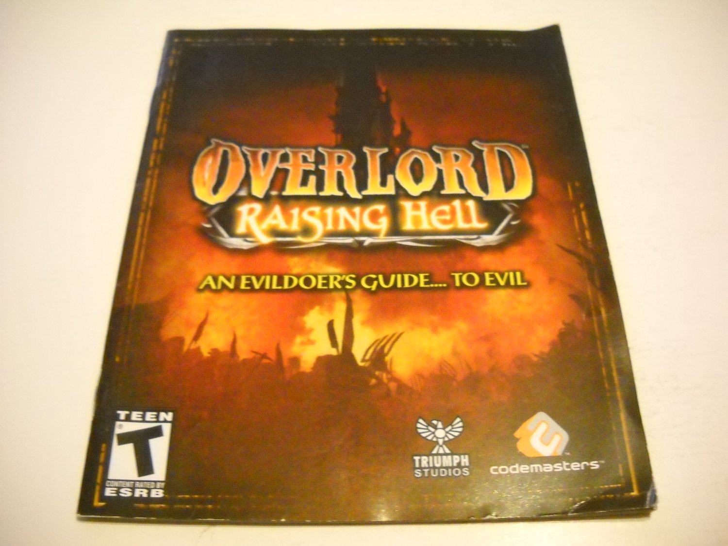 Manual ONLY ~ for Overlord Raising Hell , PS3