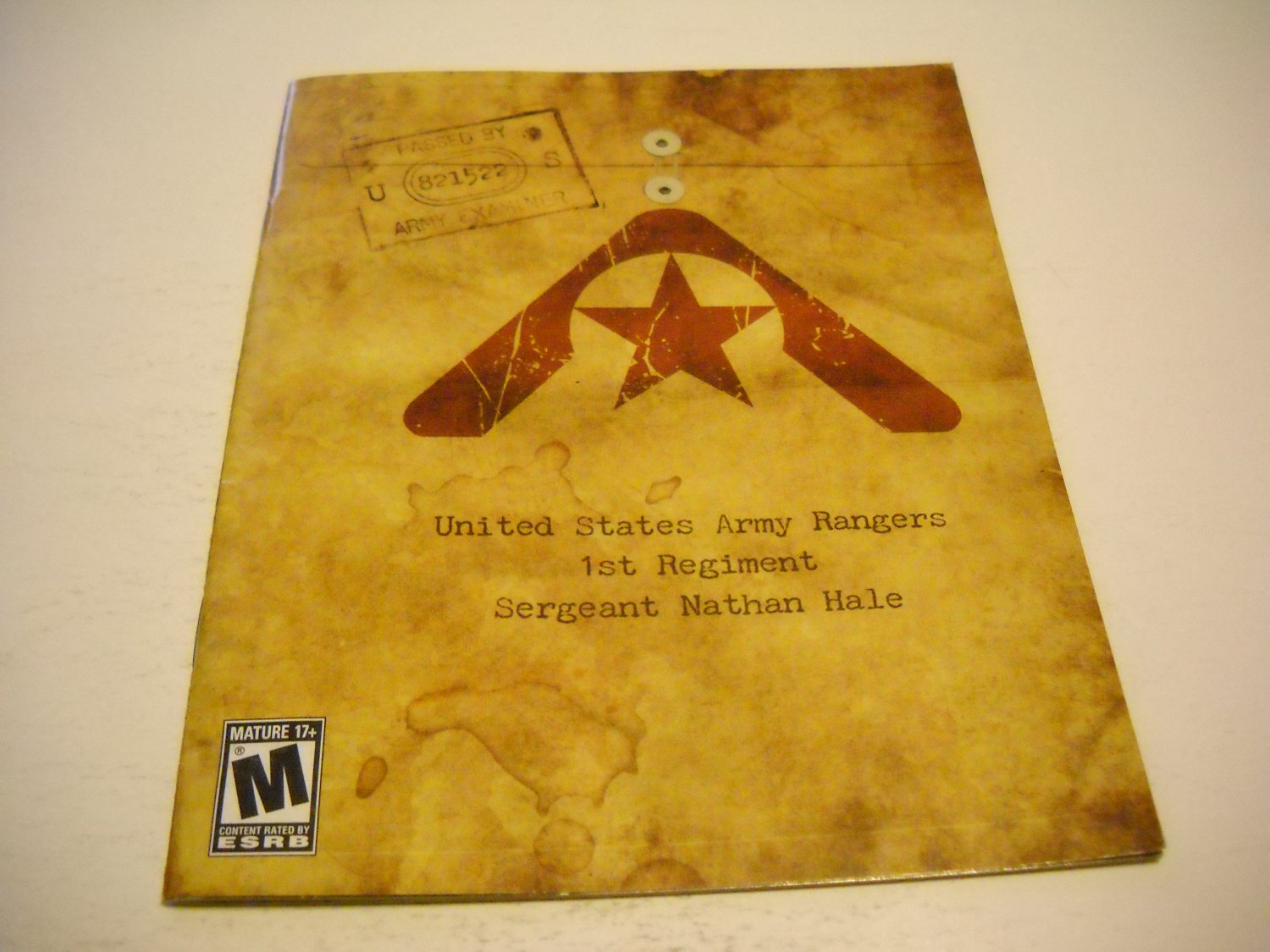 Manual ONLY ~ for Resistance , PS3