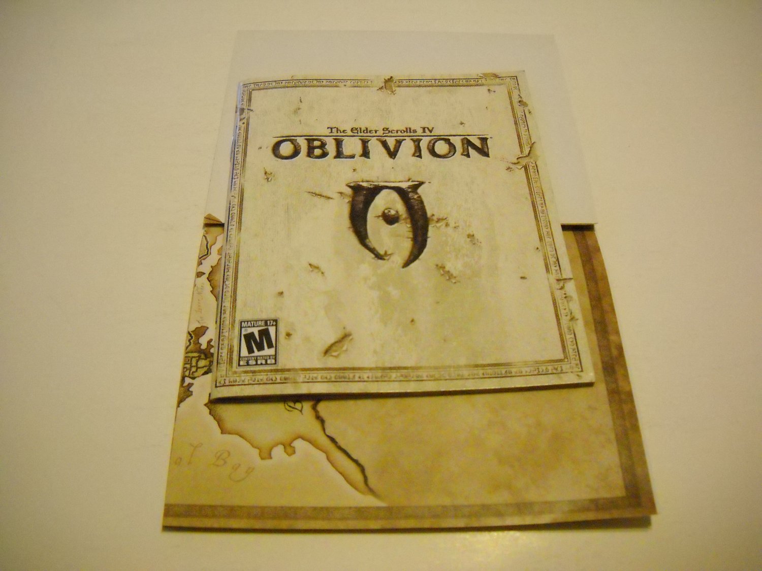 Manual ONLY ~ and map for The Elder Scrolls VI / 4 Oblivion , PS3