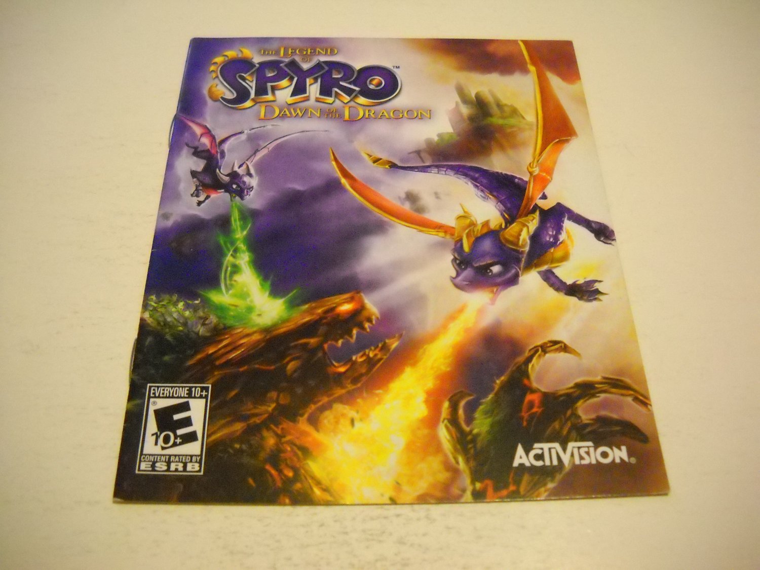 Manual ONLY ~ for The Legend of Spyro Dawn of the Dragons , PS3