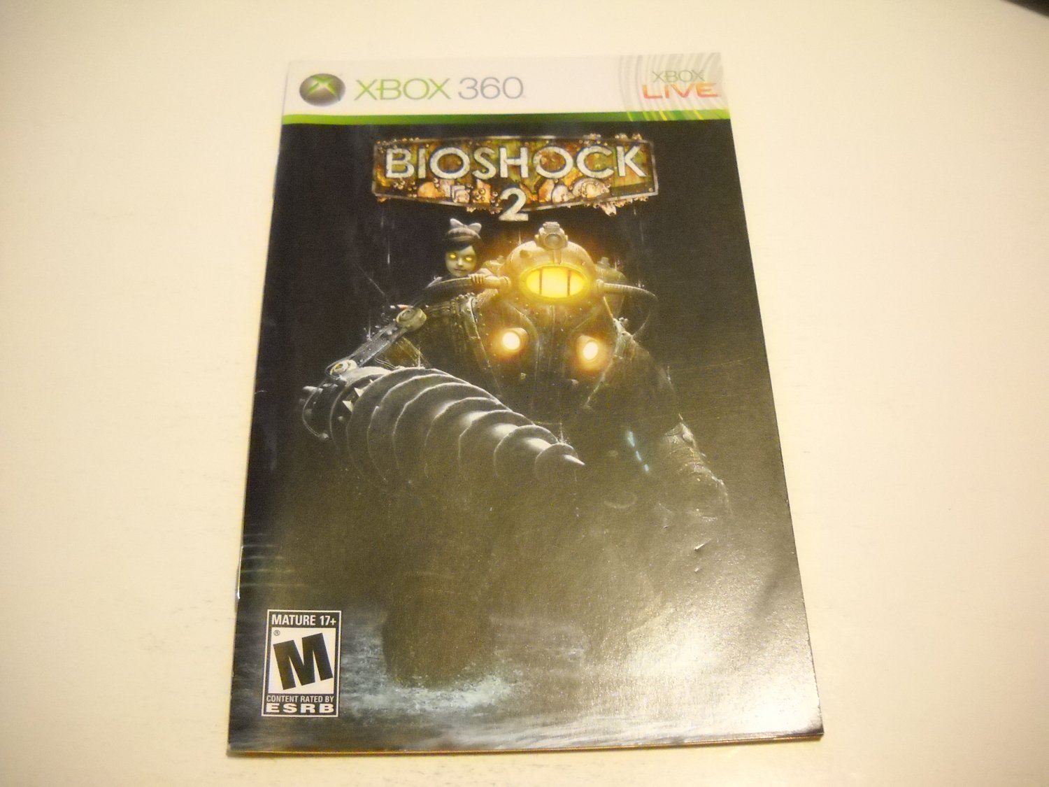 Manual ONLY ~ for Bioshock 2 - Xbox 360 Instruction Booklet