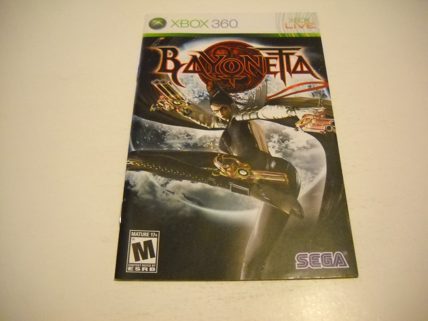 Manual ONLY ~ for Bayonetta - Xbox 360 Instruction Booklet