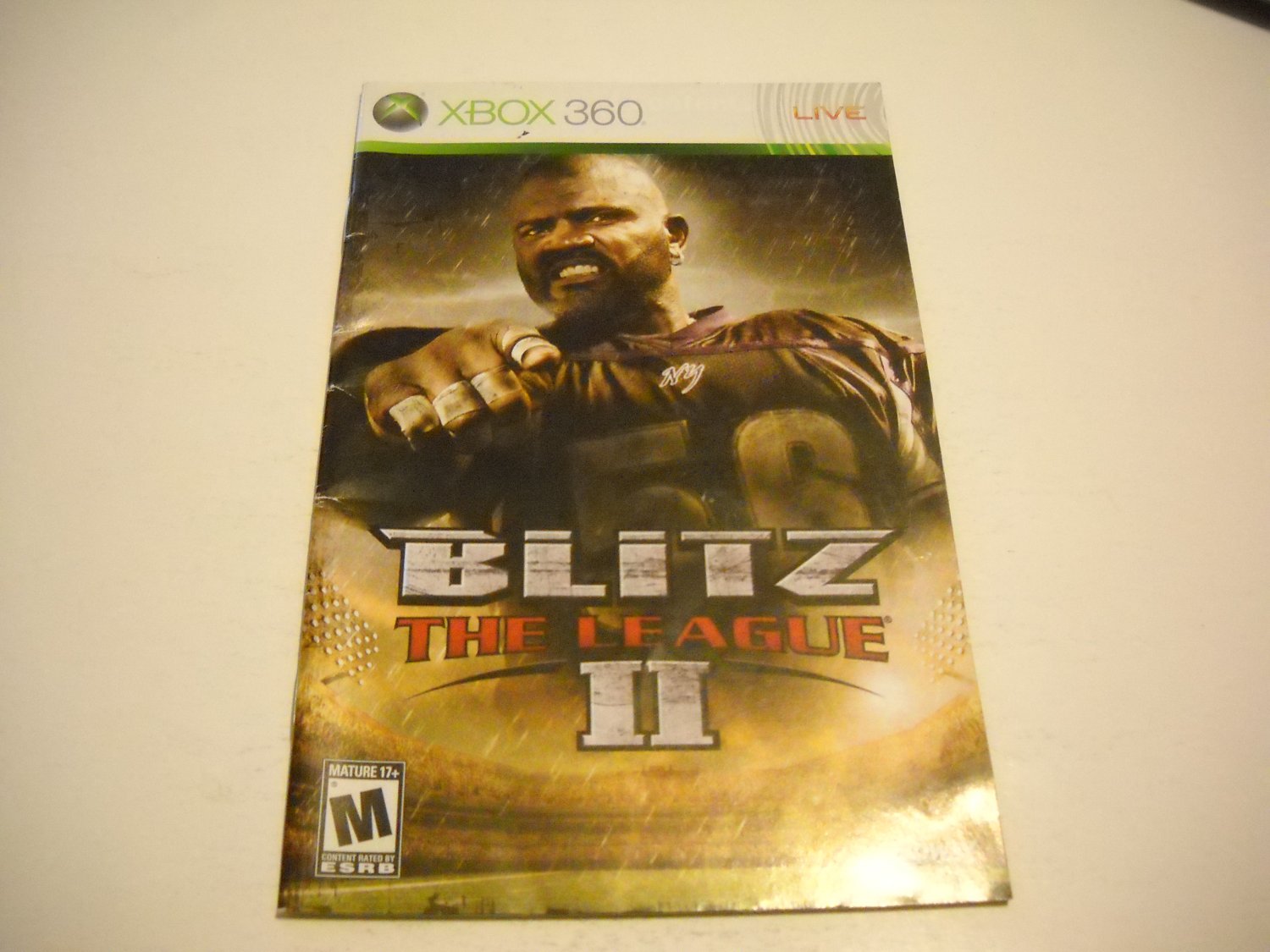 Manual ONLY ~ for Blitz the League II / 2 - Xbox 360 Instruction Booklet