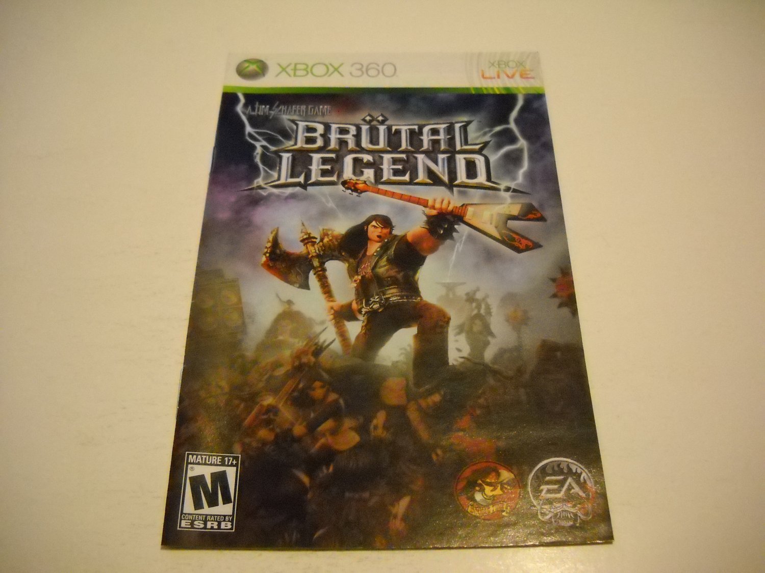 Manual ONLY ~ for Brutal Legend - Xbox 360 Instruction Booklet