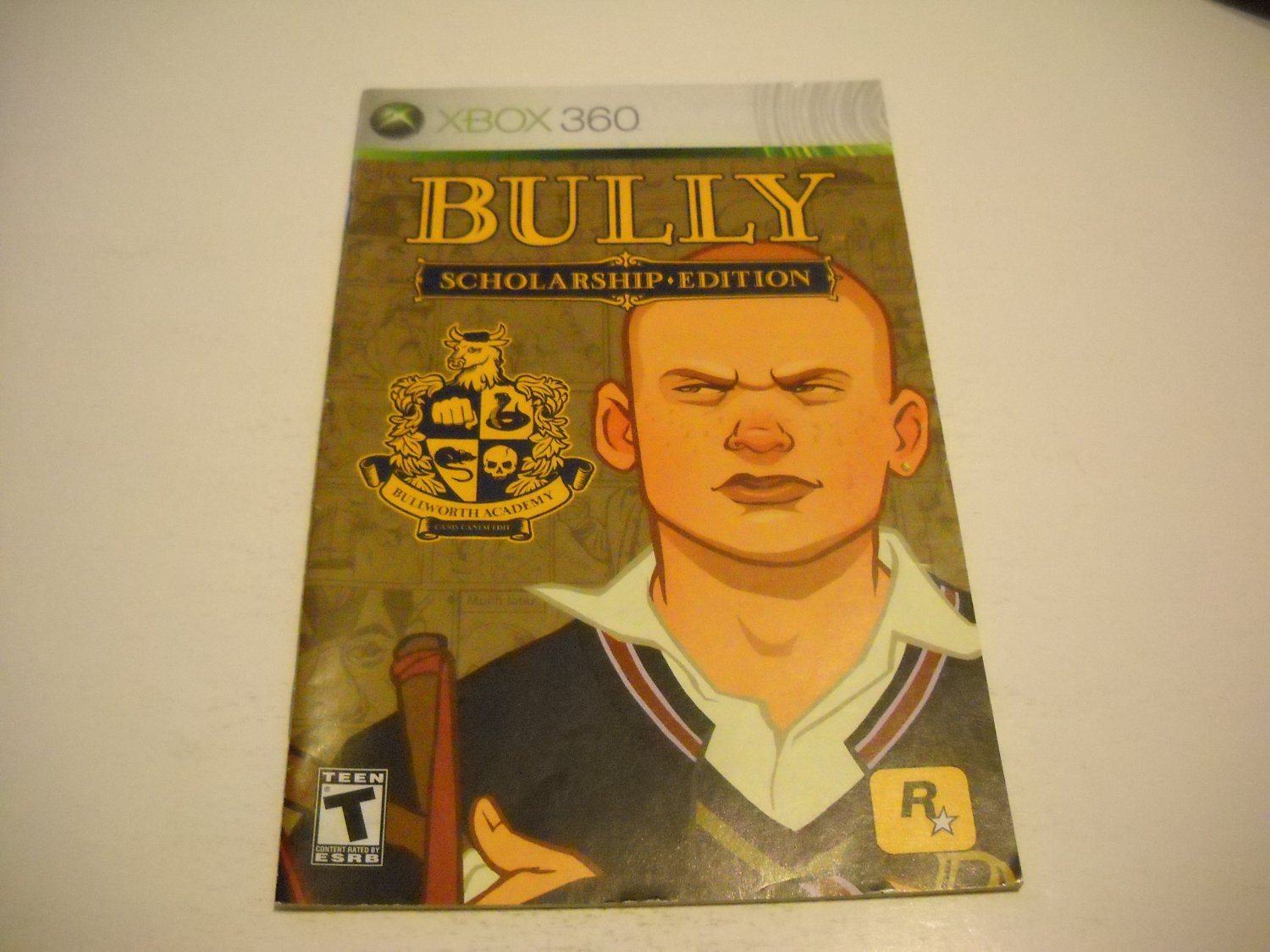 Manual ONLY ~ for Bully Scholarship Edition - Xbox 360 Instruction Booklet