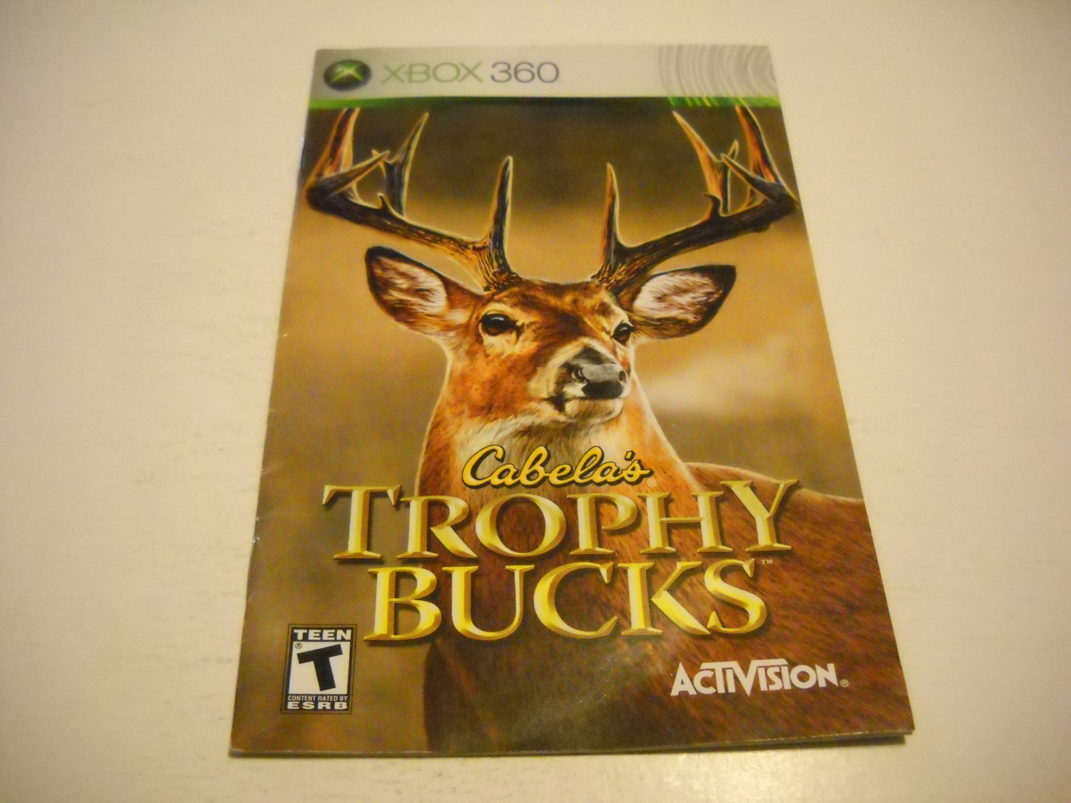 Manual ONLY ~ for Cabela's Trophy Bucks - Xbox 360 Instruction Booklet