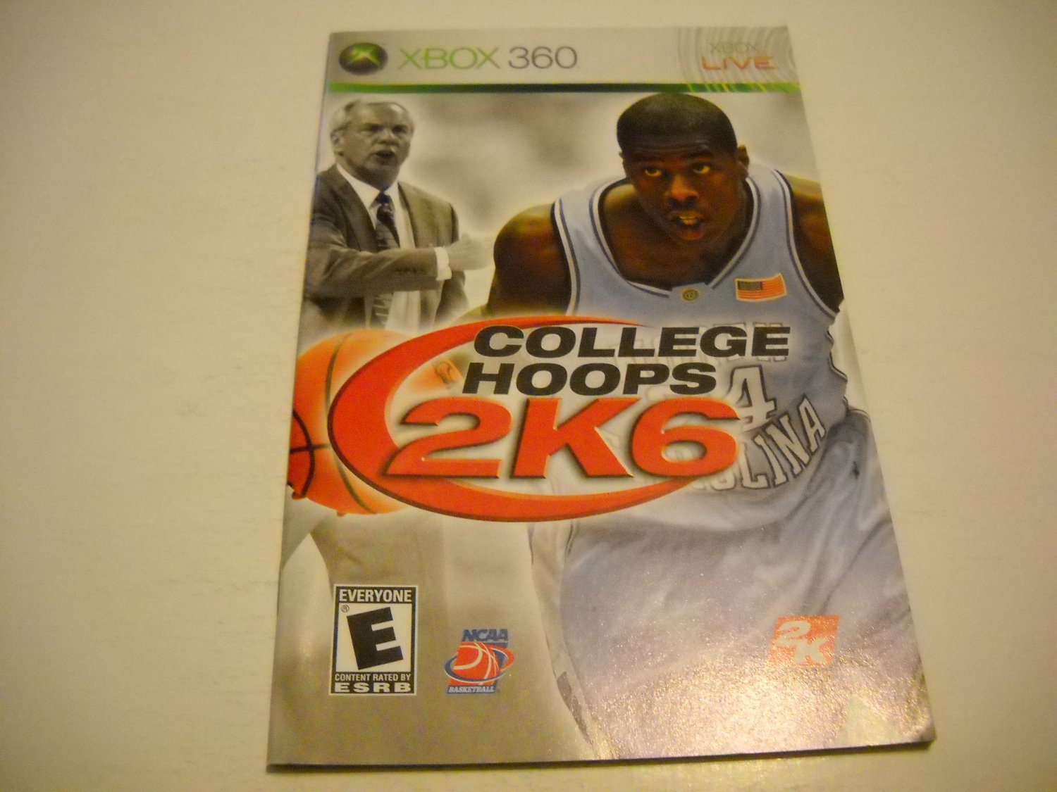 Manual ONLY ~ for College Hoops 2K6 - Xbox 360 Instruction Booklet