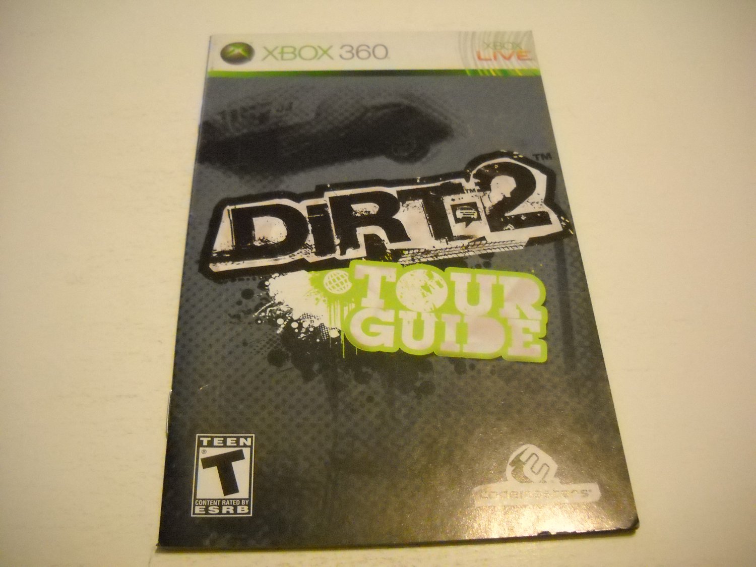 Manual ONLY ~ for Dirt 2 Tour Guide - Xbox 360 Instruction Booklet