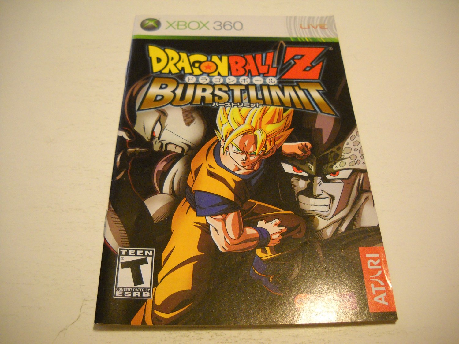 Manual ONLY ~ for Dragonball Z Burstlimit - Xbox 360 Instruction Booklet