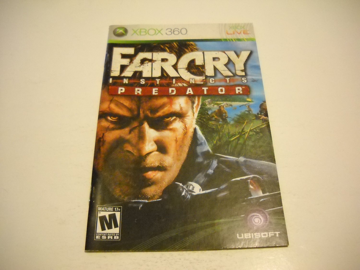 Manual ONLY ~ for Farcry Instincts Predator - Xbox 360 Instruction Booklet